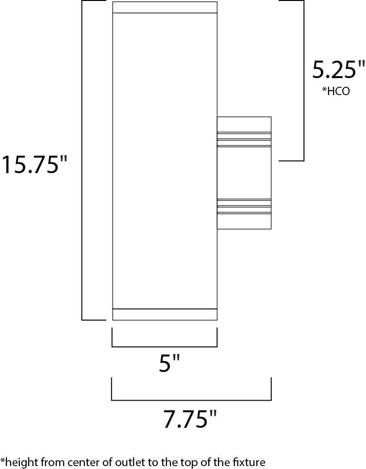 Lightray Wall Sconce Wall Light in Brushed Aluminum