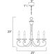 Loft 5 Light 25 inch Oil Rubbed Bronze Single-Tier Chandelier Ceiling Light