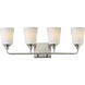Hudson 4 Light 28.25 inch Bathroom Vanity Light