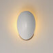 Maris 1 Light 5.5 inch White and Natural Aged Brass Wall Sconce Wall Light