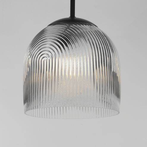 Dune 1 Light 9 inch Black Single Pendant Ceiling Light