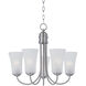 Logan 5 Light 20 inch Satin Nickel Single-Tier Chandelier Ceiling Light