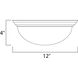 Essentials - 585x 1 Light 12 inch Satin Nickel Flush Mount Ceiling Light in Marble