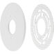 Mud-In White Bracket and Plate