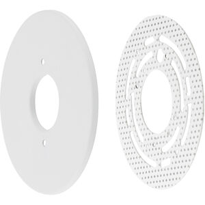 Mud-In White Bracket and Plate