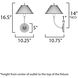 Kismet 1 Light 10.25 inch Gold Leaf Wall Sconce Wall Light