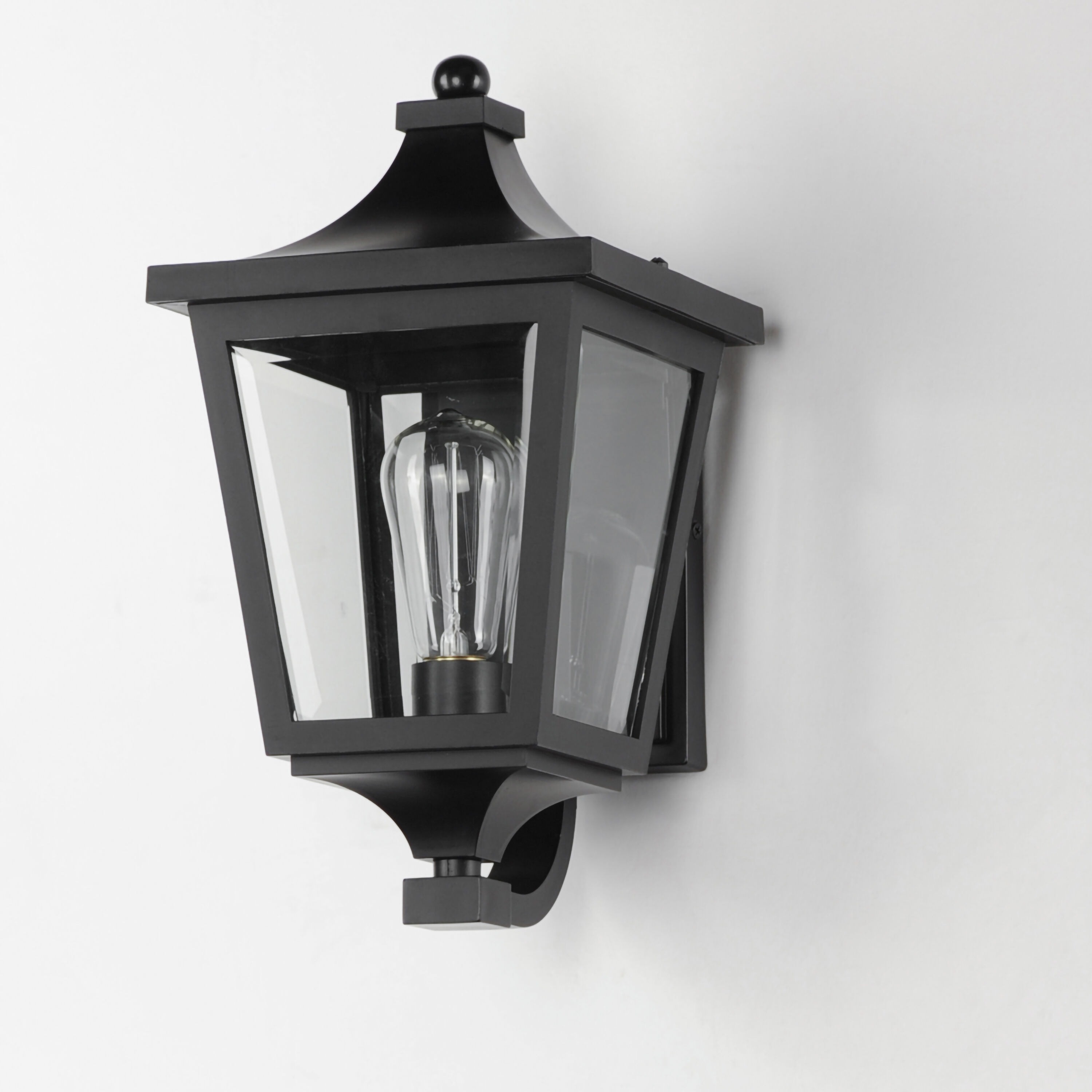Sutton Place VX 1 Light 15 inch Black Outdoor Wall Mount