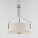 Dart 3 Light 16.75 inch Satin Nickel Entry Foyer Pendant Ceiling Light