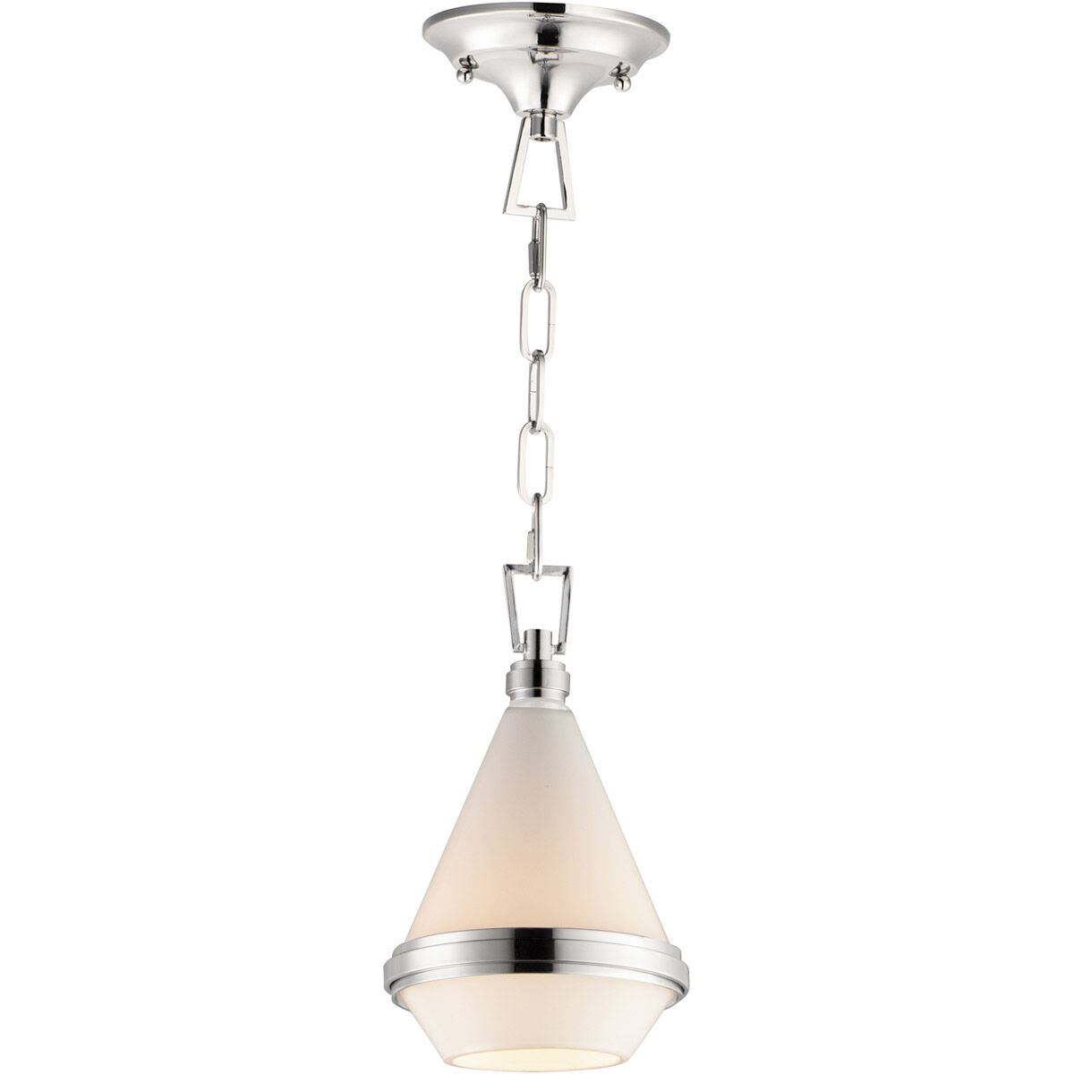 Giza 1 Light 7.5 inch Polished Nickel Mini Pendant Ceiling Light