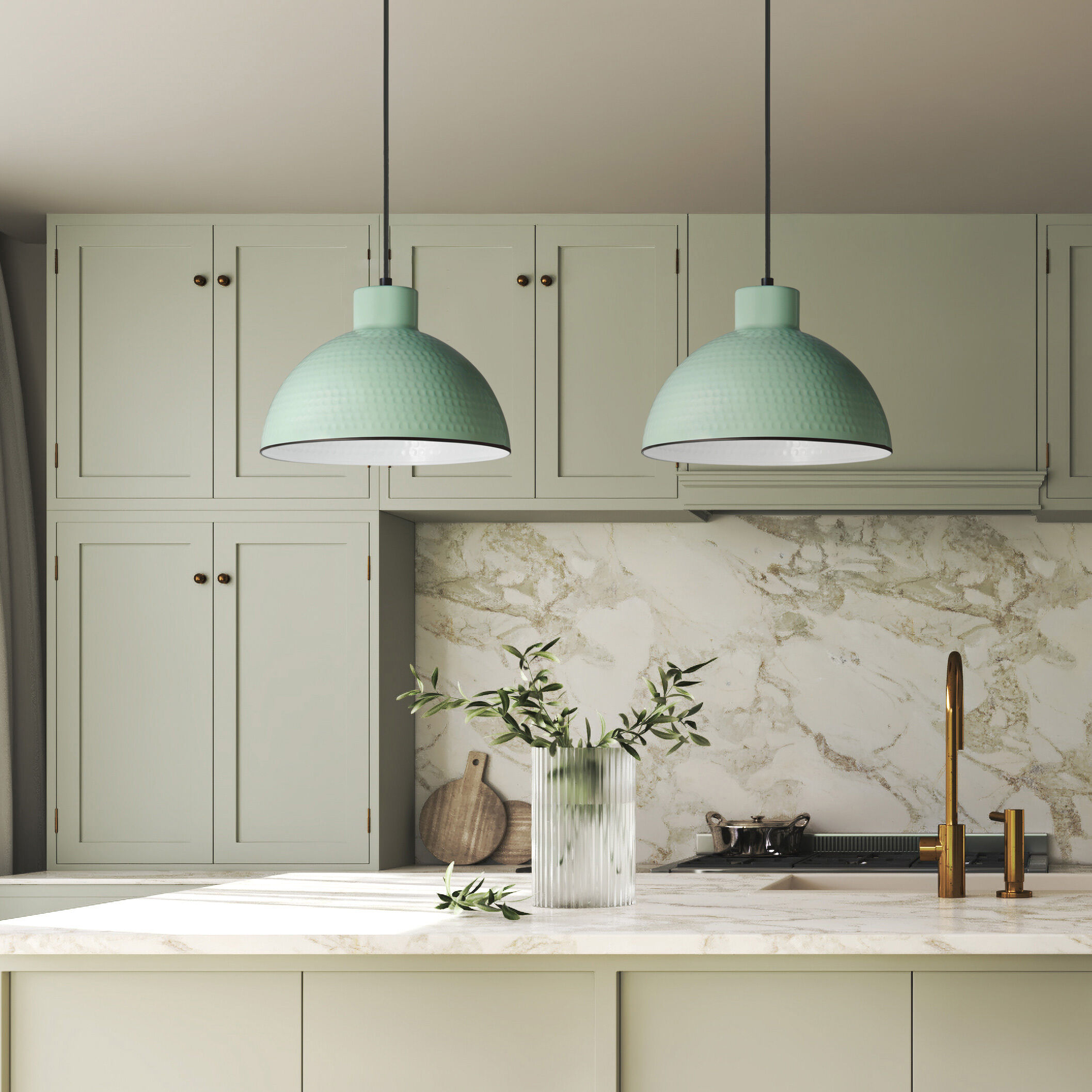Green pendant ceiling light cheap