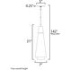 Sumatra 1 Light 7 inch Natural Aged Brass Single Pendant Ceiling Light, Elongated