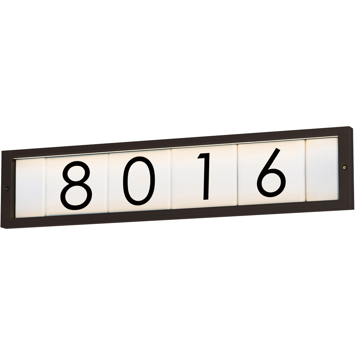 Address LED 5 inch Black Outdoor Wall Frame
