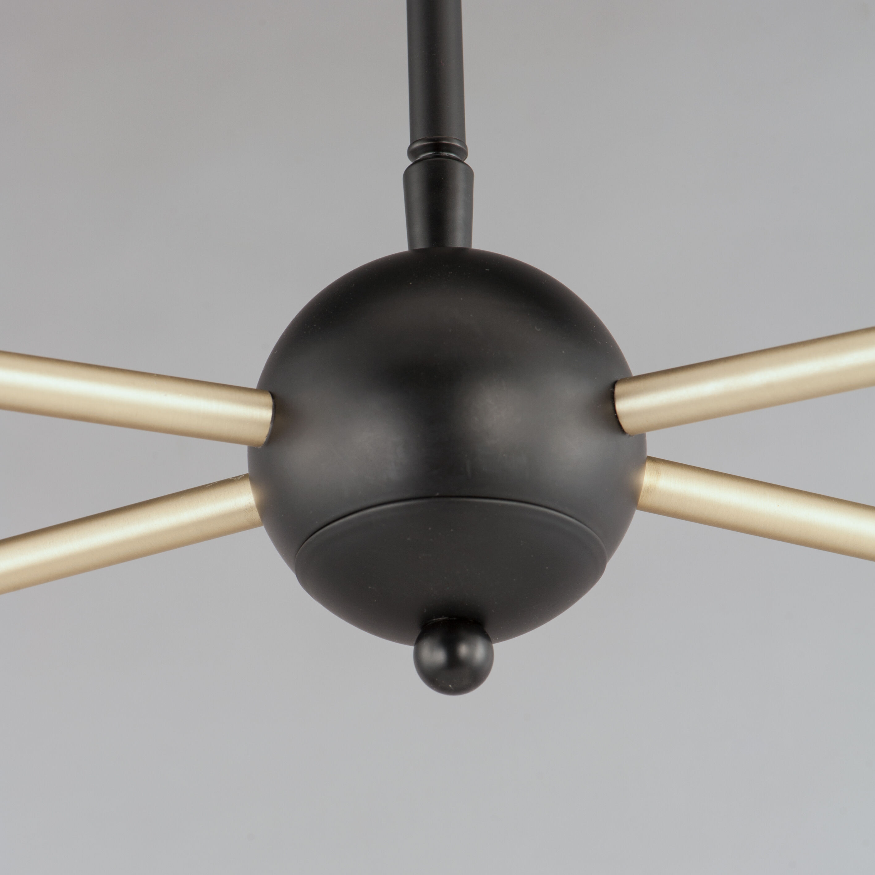 Lovell 4 Light 16.25 inch Black/Satin Brass Multi-Light Pendant Ceiling Light