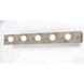 Plank 5 Light 48 inch Weathered Wood and Antique Brass Bath Vanity Wall Light