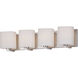 Wrap 4 Light 26.25 inch Satin Nickel Bath Vanity Wall Light