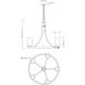 Livingston 5 Light 24.5 inch Natural Aged Brass Chandelier Ceiling Light