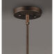 Stella 1 Light 13.75 inch Oil Rubbed Bronze Single Pendant Ceiling Light in Hammer
