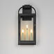 Bonham 3 Light 21 inch Black Outdoor Wall Mount