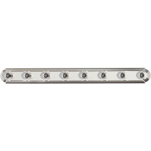 Essentials - 712x 8 Light 48 inch Polished Chrome Bath Light Wall Light