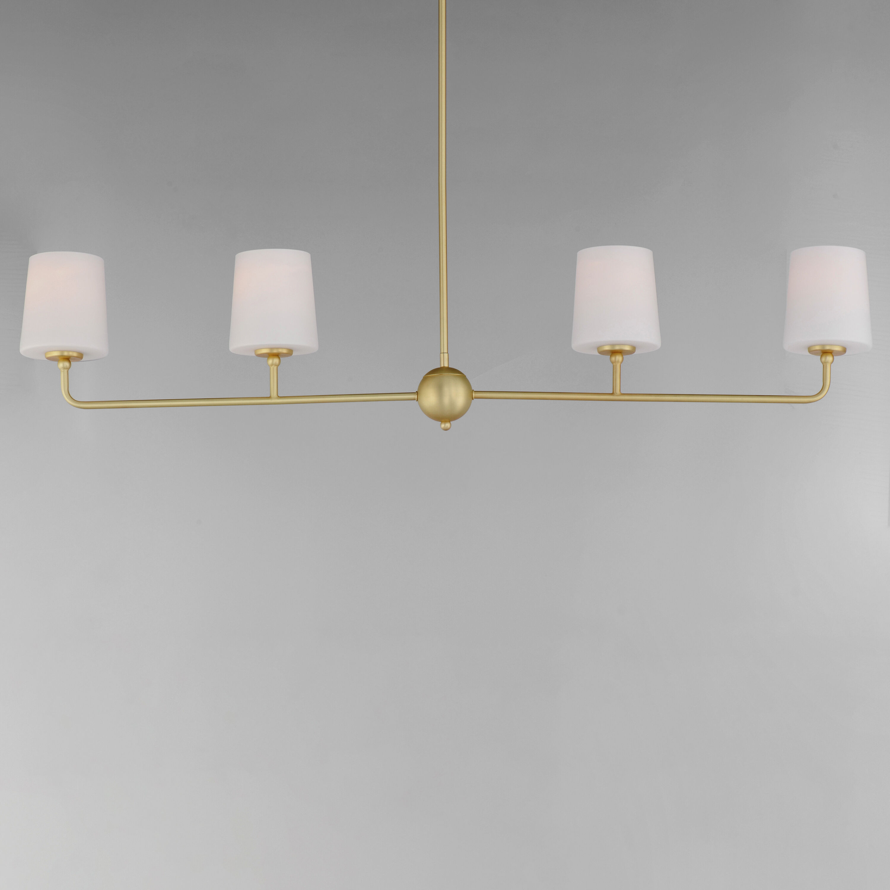 Bristol 4 Light 48 inch Satin Brass Linear Pendant Ceiling Light