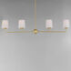 Bristol 4 Light 48 inch Satin Brass Linear Pendant Ceiling Light