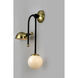 Mingle LED Wall Sconce Wall Light in Bronze/Satin Brass
