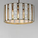 Miramar 3 Light 18 inch Capiz and Natural Aged Brass Single Pendant Ceiling Light