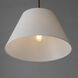 Dunbridge 1 Light 14 inch Weathered Brass Single Pendant Ceiling Light
