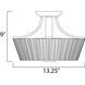 Finesse 3 Light 13.25 inch Satin Nickel Semi-Flush Mount Ceiling Light