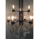 Bauhaus 9 Light 28 inch Bronze/Satin Brass Multi-Tier Chandelier Ceiling Light