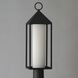 Aldous 1 Light 24.25 inch Black Outdoor Pole/Post Mount