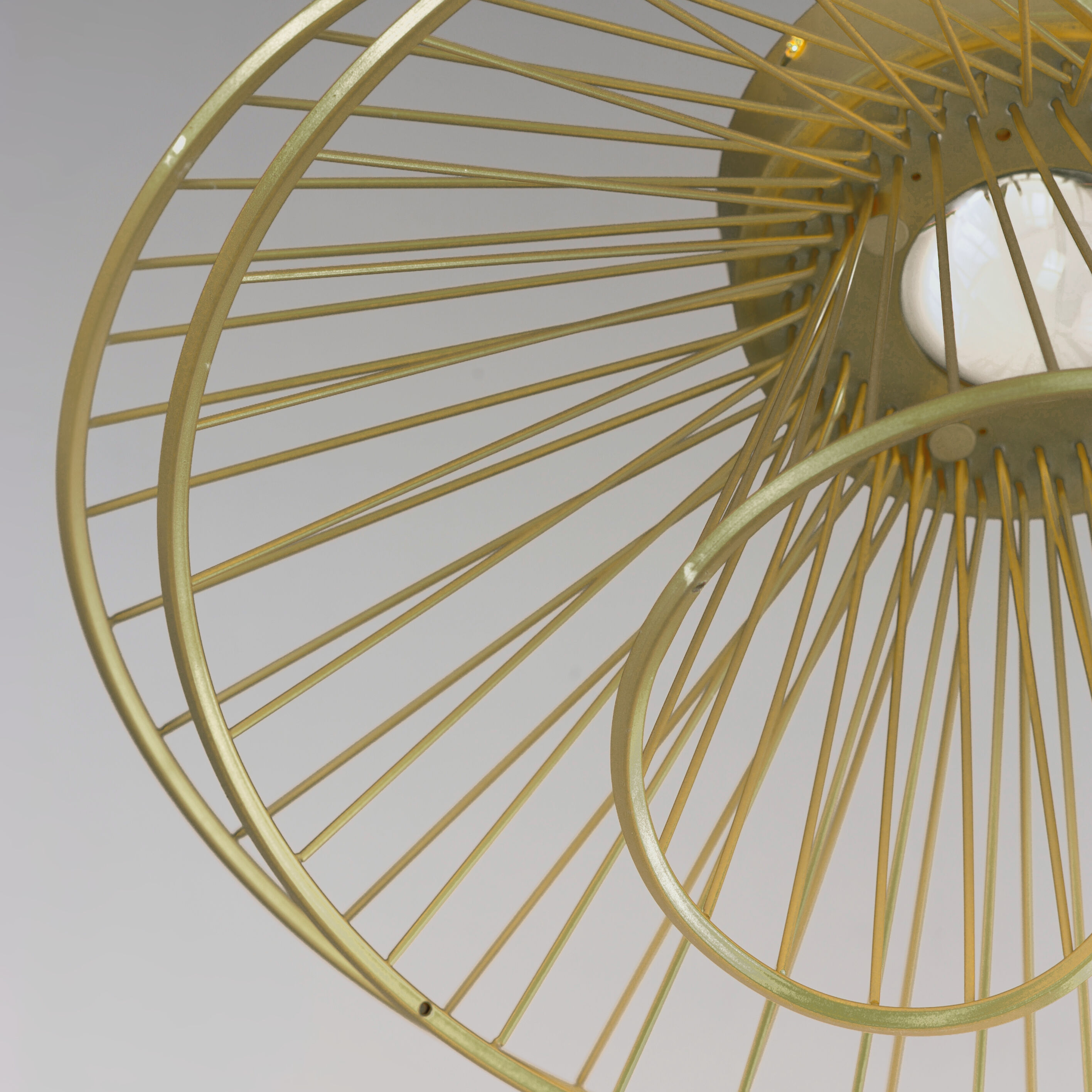 Zeta LED 20 inch Natural Aged Brass Flush Mount Ceiling Light