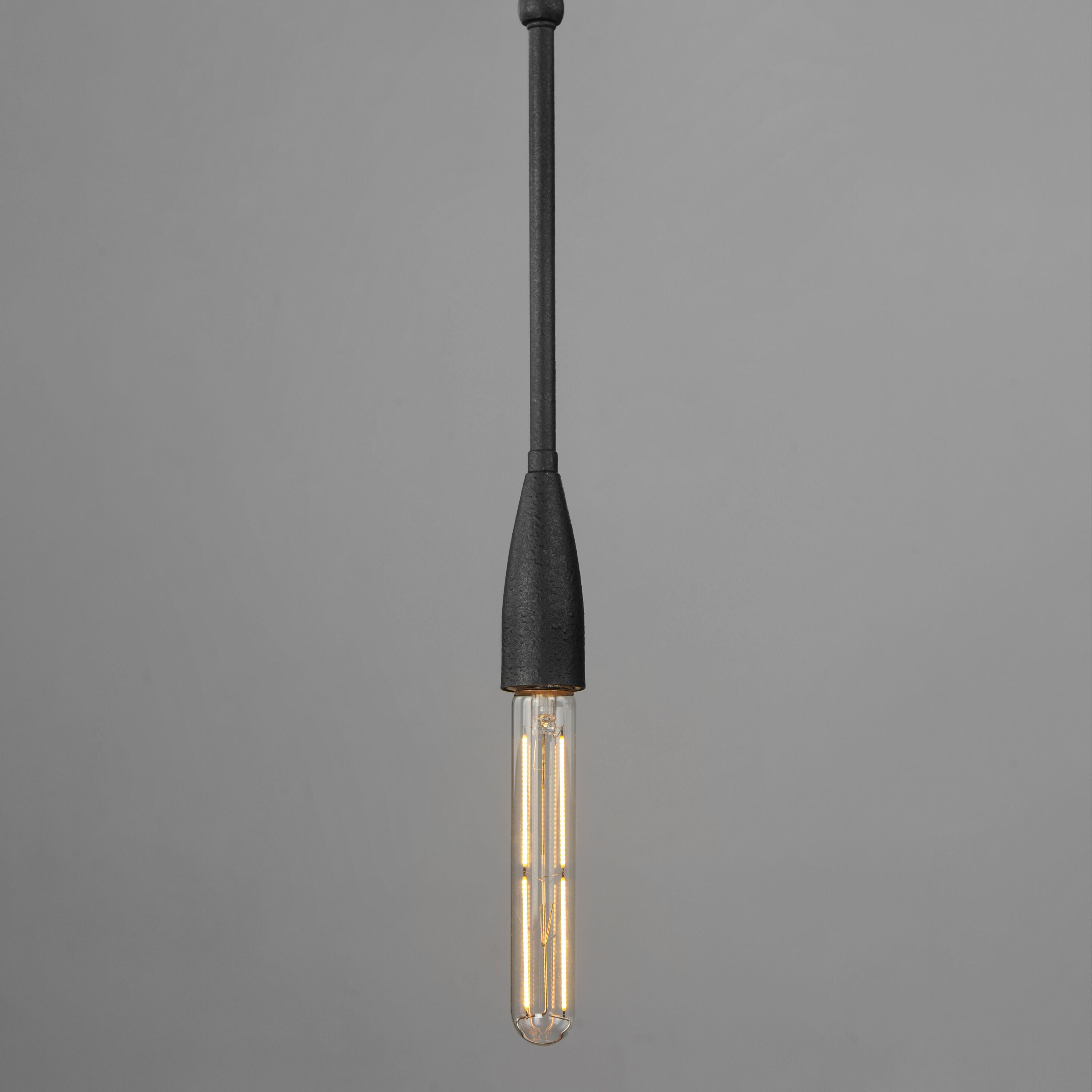 Pioneer 1 Light 6 inch Anthracite Mini Pendant Ceiling Light