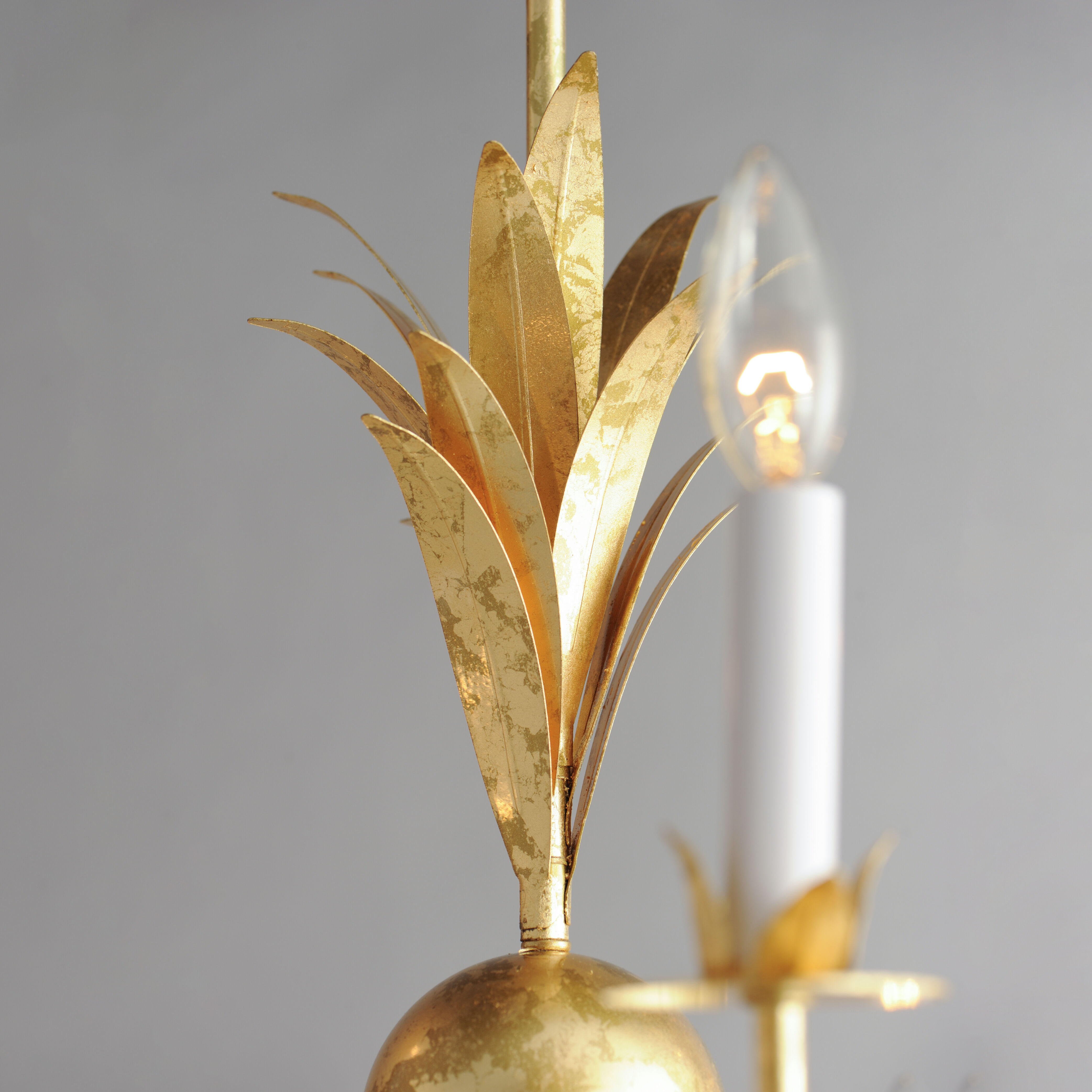 Paloma 9 Light 36 inch Gold Leaf Chandelier Ceiling Light