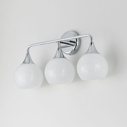 Neve 3 Light 22.5 inch Polished Chrome Bath Vanity Wall Light