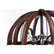 Miranda 6 Light 20 inch Antique Pecan and Bay Single Pendant Ceiling Light