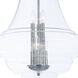 Retro 6 Light 19 inch Polished Nickel Single Pendant Ceiling Light