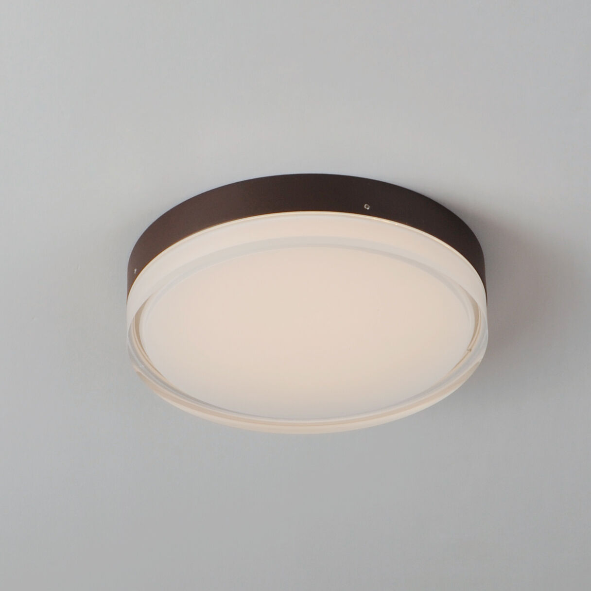 Illuminaire II LED 7 inch Bronze Flush Mount Ceiling Light