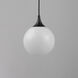Neve 1 Light 9 inch Black Single Pendant Ceiling Light