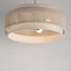 Seacliff 3 Light 20 inch Natural Aged Brass Single Pendant Ceiling Light