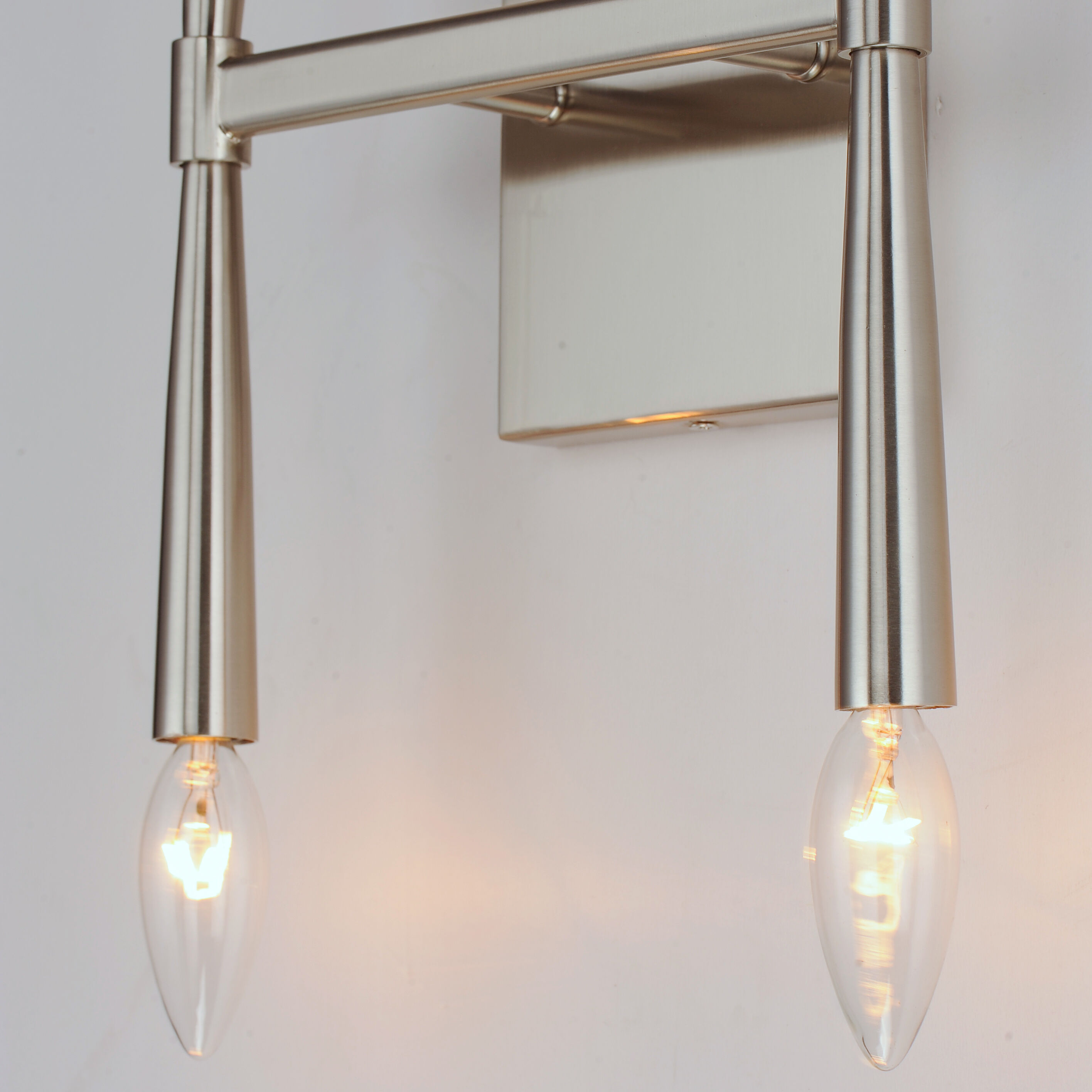 Rome Wall Sconce Wall Light in Satin Nickel