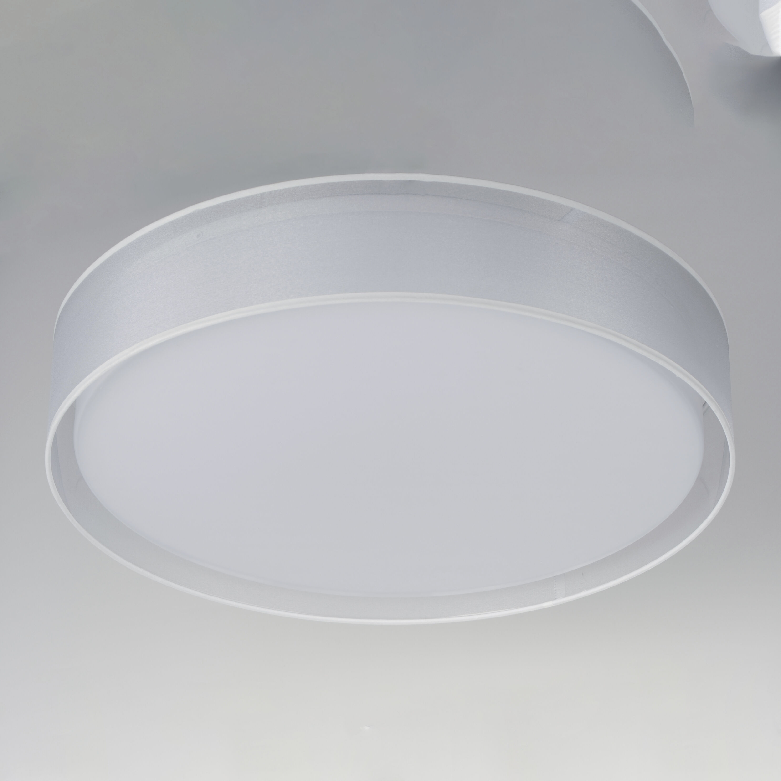Prime LED 25 inch Flush Mount Ceiling Light in White Organza
