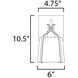 Bandera 1 Light 6 inch Dark Bronze Wall Sconce Wall Light