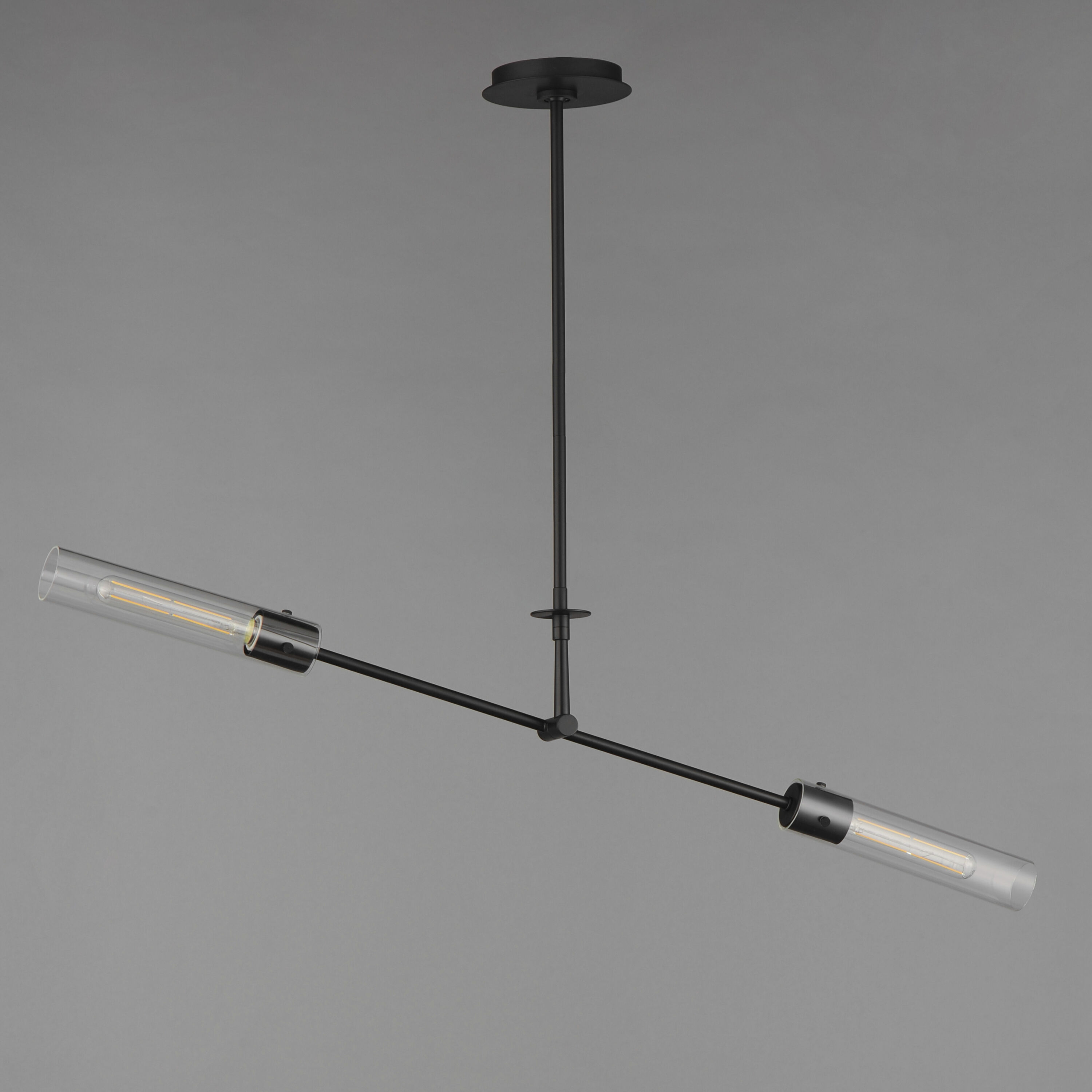 Equilibrium LED 42 inch Black Linear Pendant Ceiling Light