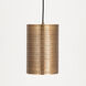 Shaka 1 Light 8 inch Weathered Brass Mini Pendant Ceiling Light