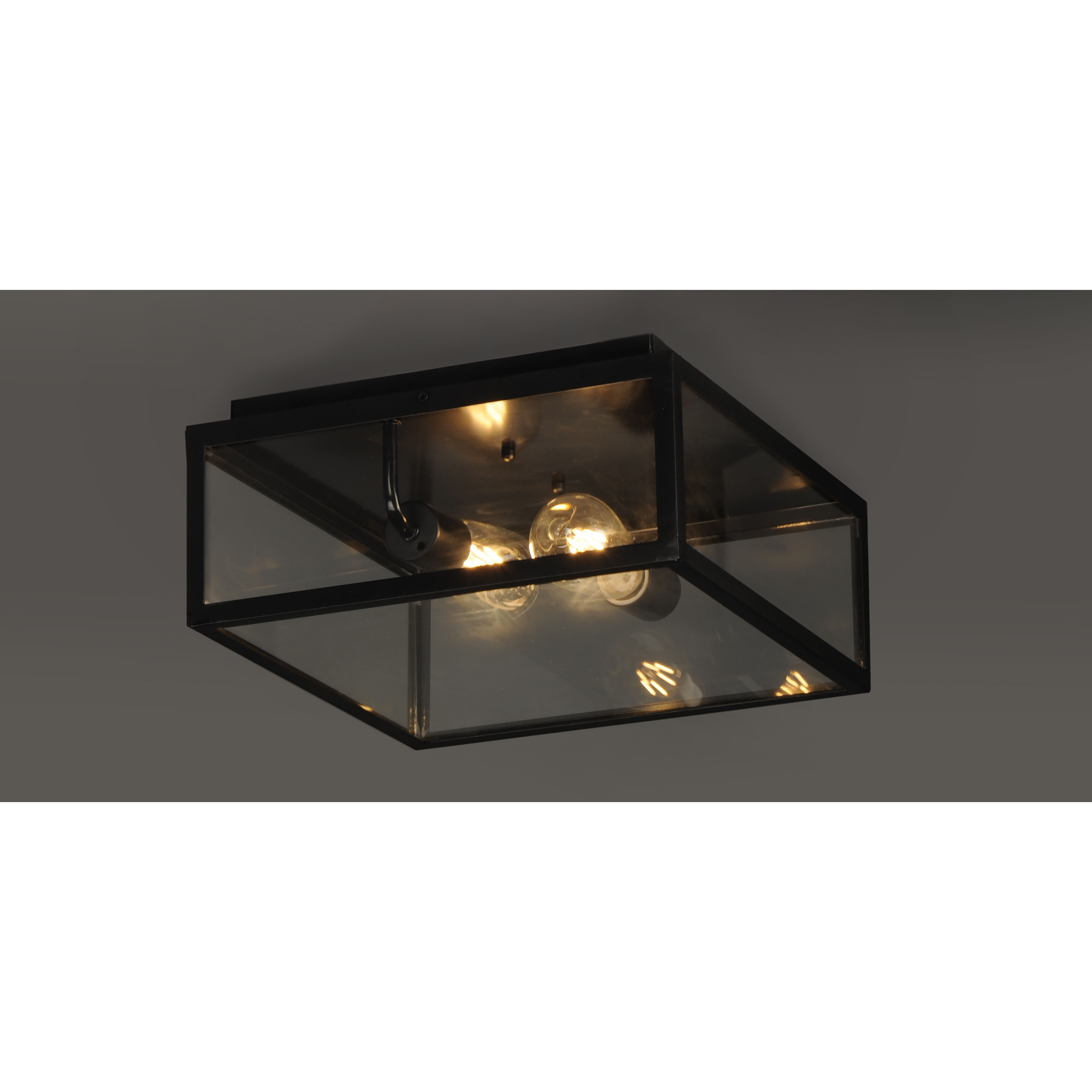 Catalina 2 Light 13 inch Dark Bronze Outdoor Flush Mount