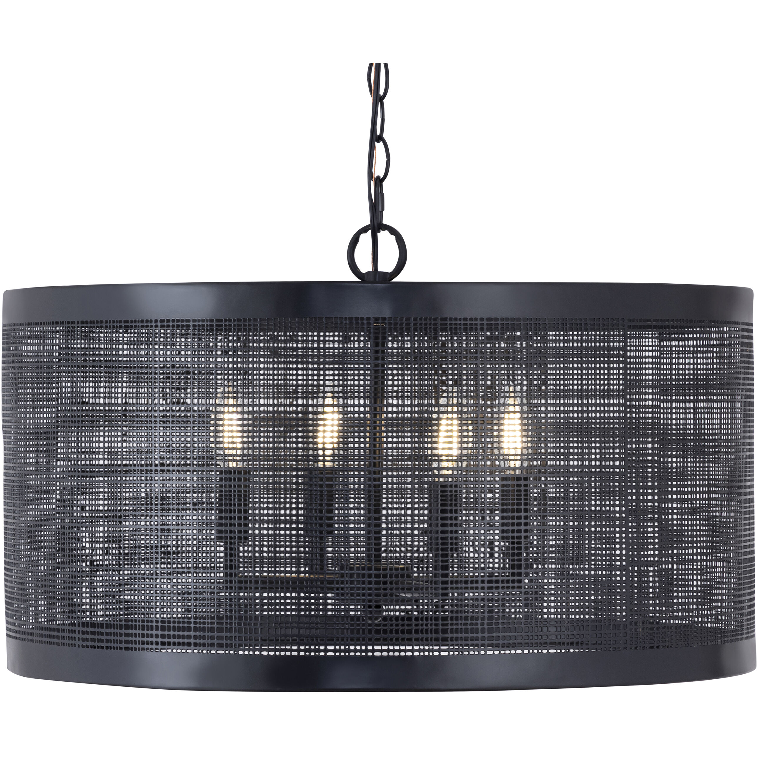 Hatcher 4 Light 24 inch Black Single Pendant Ceiling Light