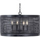 Hatcher 4 Light 24 inch Black Single Pendant Ceiling Light