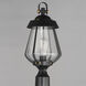 Mariner 1 Light 19.75 inch Black with Antique Brass Outdoor Pole/Post Mount, Pier/Post Mount