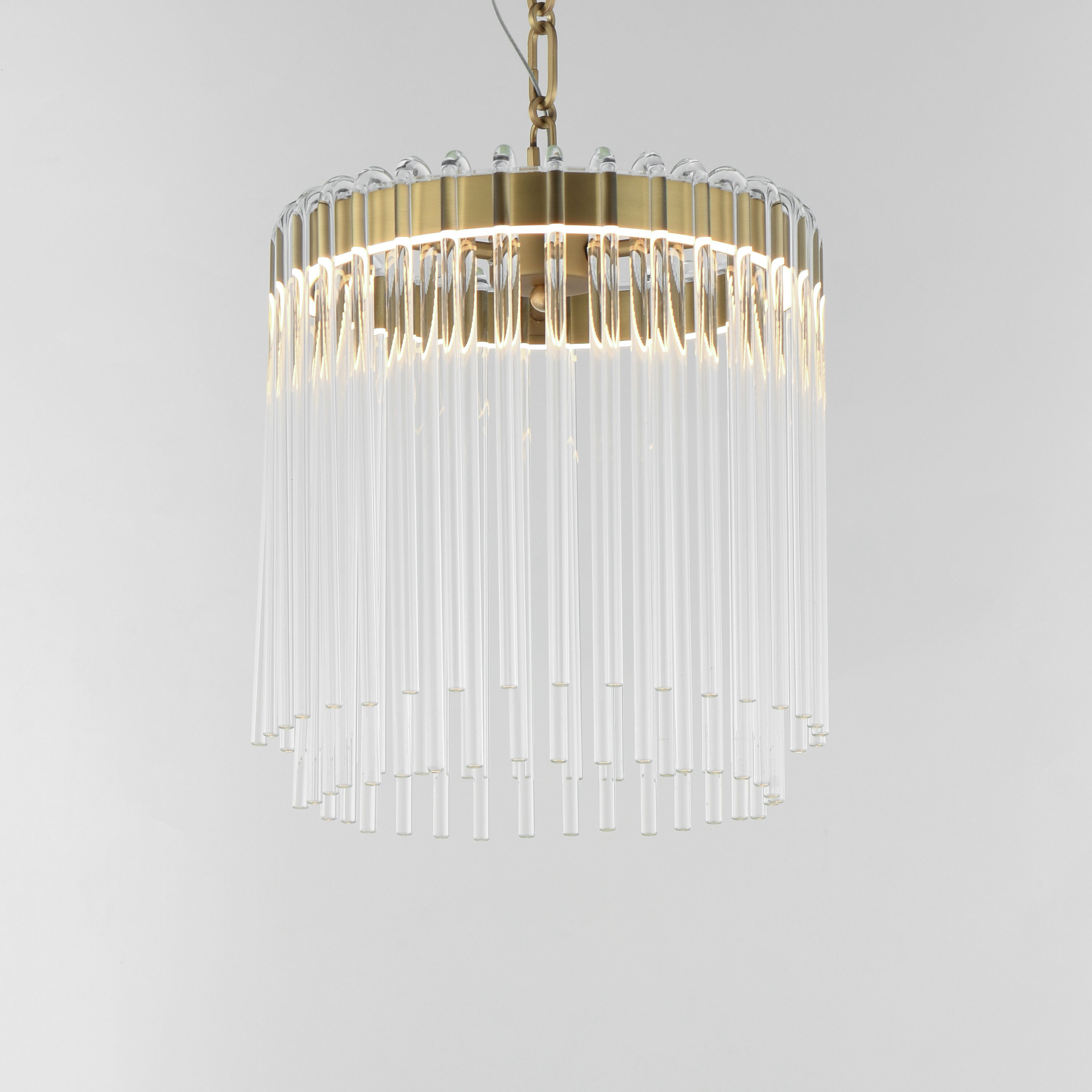 Jolie LED 11.00 inch Natural Aged Brass Single Pendant Ceiling Light